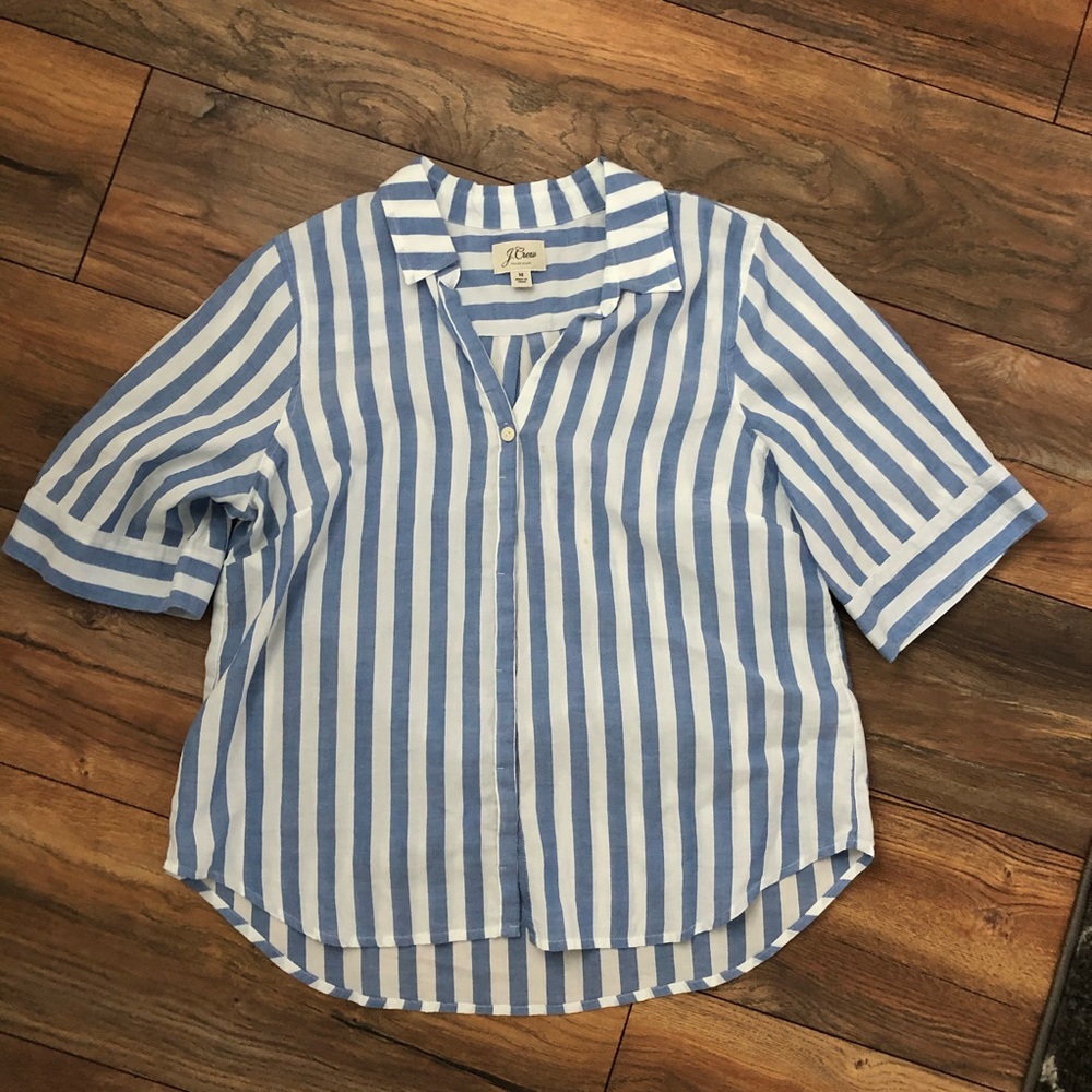 J Crew Medium Button Up Blouse